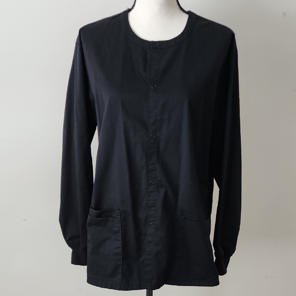 4 For $20 Mens Snap Front Scrub Jacket SzM